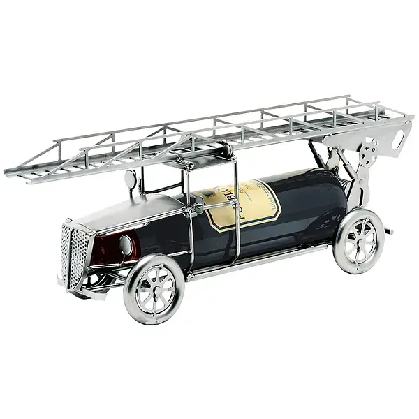 Weinflaschenhalter als alte Feuerwehr mit Drehleiter Weinflaschenhalter als alte Feuerwehr mit Drehleiter