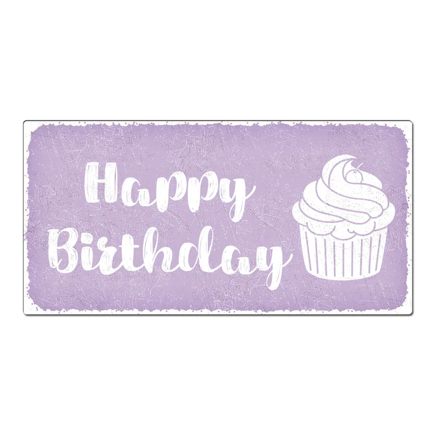 Vintageschild mit Wunschtext 200 x 100mm pastell violett Vintageschild mit Wunschtext 200 x 100mm pastell violett