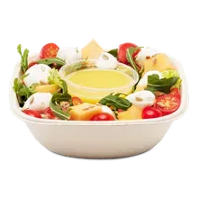 Sommersalat Melone, Tomate mit Limettendressing Sommersalat Melone, Tomate mit Limettendressing