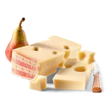 Emmentaler jung AOP Rohmilch, mind. 49% Fett i. Tr. Emmentaler jung AOP Rohmilch, mind. 49% Fett i. Tr.