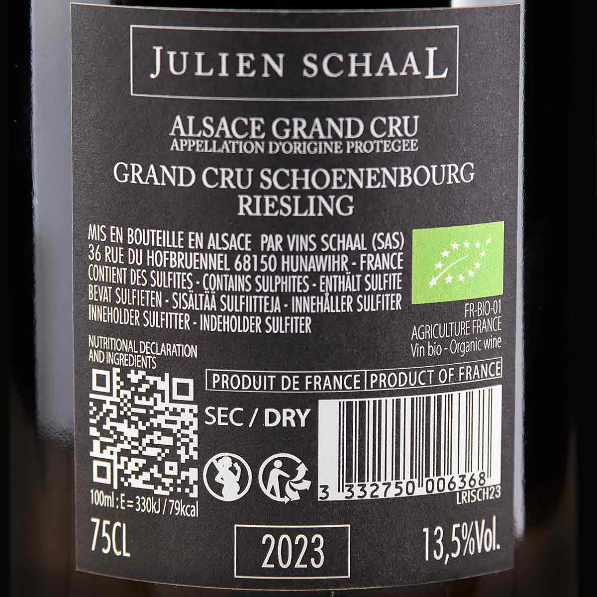 Julien Schaal Riesling Grand Cru Schoenenbourg Gypse – Bild 2