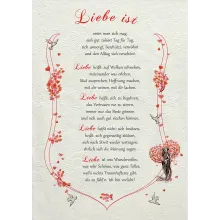 Urkunde Liebe ist - modern Urkunde Liebe ist - modern