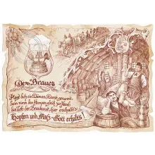 Zunftbild Brauer auf Antikpapier im A4-Format Zunftbild Brauer auf Antikpapier im A4-Format