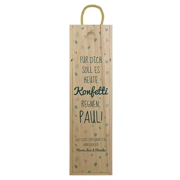 Dekorative Weinkiste zum Geburtstag Design 1 Dekorative Weinkiste zum Geburtstag Design 1