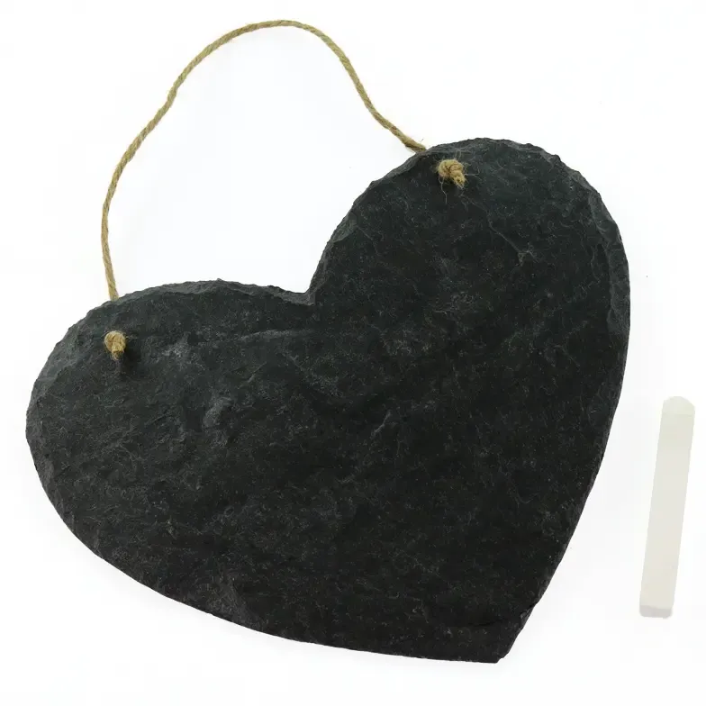 Schieferherz als Kreidetafel Schieferherz als Kreidetafel