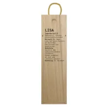 Namensgeschenk - Weinkiste mit Name und Wunschtext Namensgeschenk - Weinkiste mit Name und Wunschtext