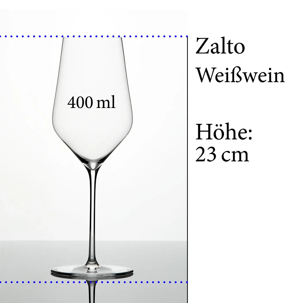 Zalto Weißwein Glas, mundgeblasen, 6er Set – Bild 2