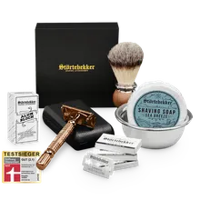 Störtebekker Rasierset - Rasierhobel %27Hamburg%27 Rosé - Gold Störtebekker Rasierset - Rasierhobel %27Hamburg%27 Rosé - Gold