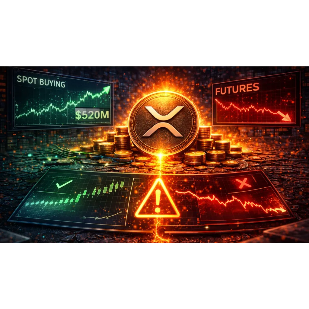 XRP Spot Buying Hits 0M While Futures Stay Negative. Here Is the Signal To Watch For A Real Move XRP Spot Buying Hits 0M While Futures Stay Negative. Here Is the Signal To Watch For A Real Move