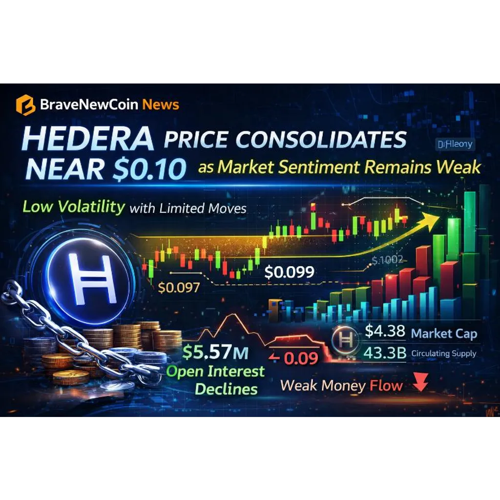 Hedera Price Consolidates Near alt= Hedera Price Consolidates Near alt=