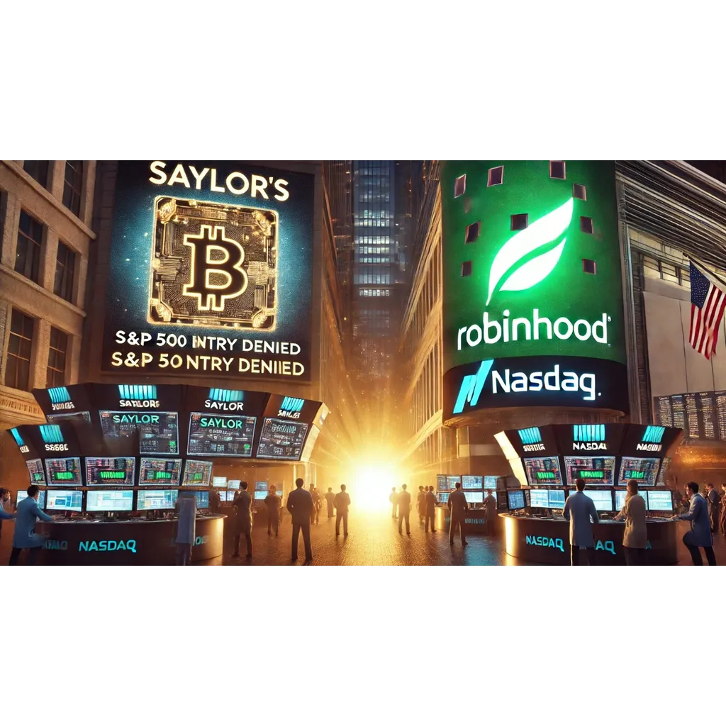 Saylor strategy misses S&P 500 inclusion as Robinhood takes spotlight Saylor strategy misses S&P 500 inclusion as Robinhood takes spotlight