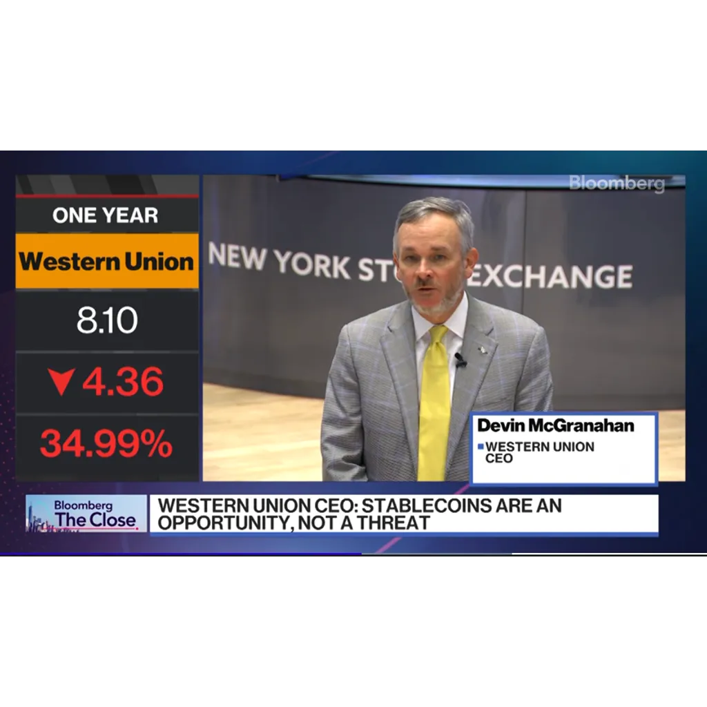 Western Union joins stablecoin race, eyes crypto partnerships — CEO Western Union joins stablecoin race, eyes crypto partnerships — CEO