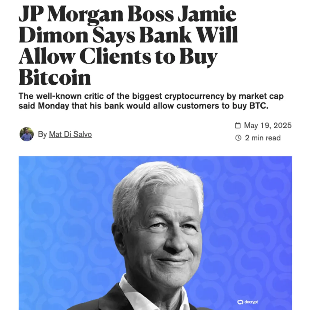 JPMorgan, With Trillion in Assets, Lets Clients Buy Bitcoin Near 5,300 Without Custody Service – “The Defiant” JPMorgan, With Trillion in Assets, Lets Clients Buy Bitcoin Near 5,300 Without Custody Service – “The Defiant”
