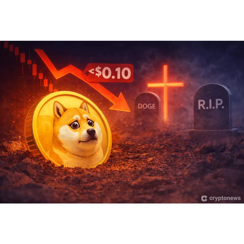 Death Cross Confirmed as DOGE Sinks Below alt= Death Cross Confirmed as DOGE Sinks Below alt=