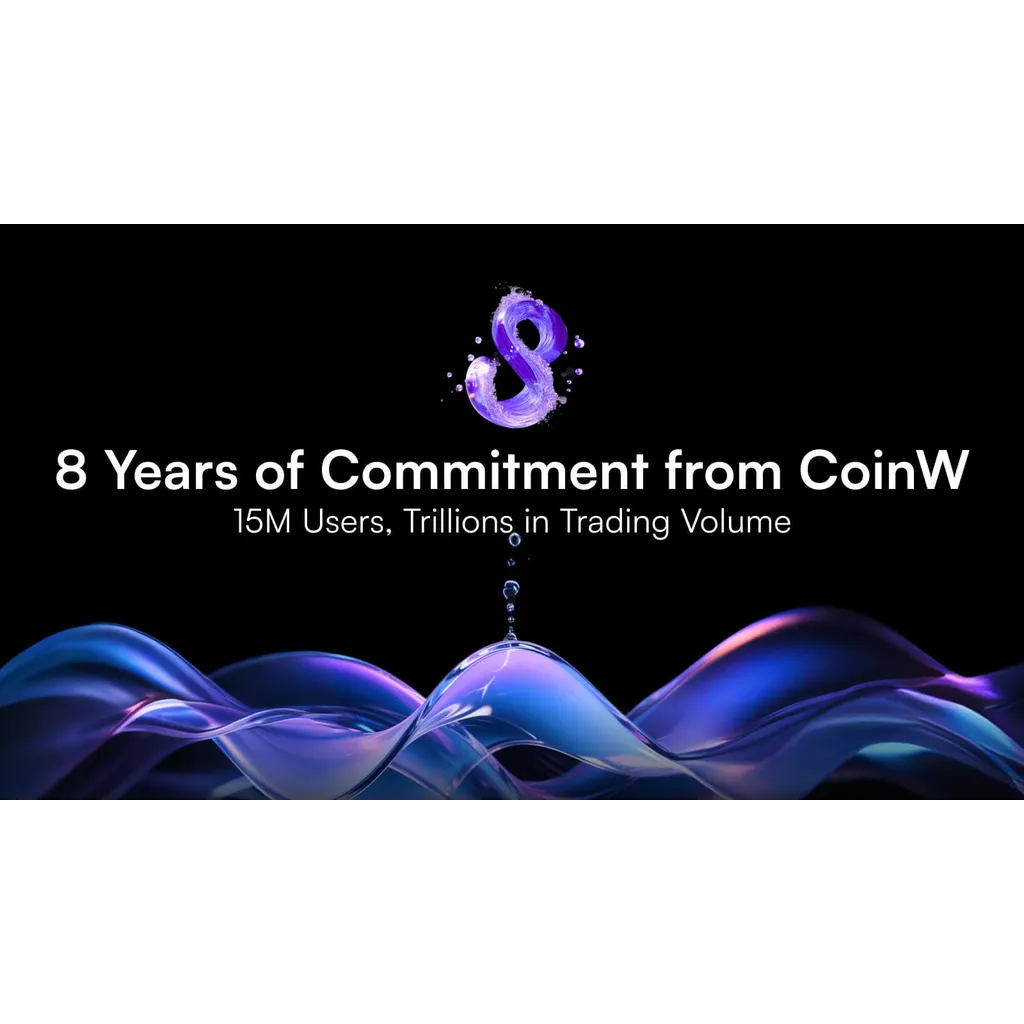 CoinW exchange reaches 15 million users and trillions in trading volume after 8 years of operation. CoinW exchange reaches 15 million users and trillions in trading volume after 8 years of operation.