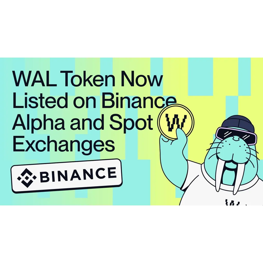 WAL Token listed on Binance Alpha and Spot exchanges WAL Token listed on Binance Alpha and Spot exchanges