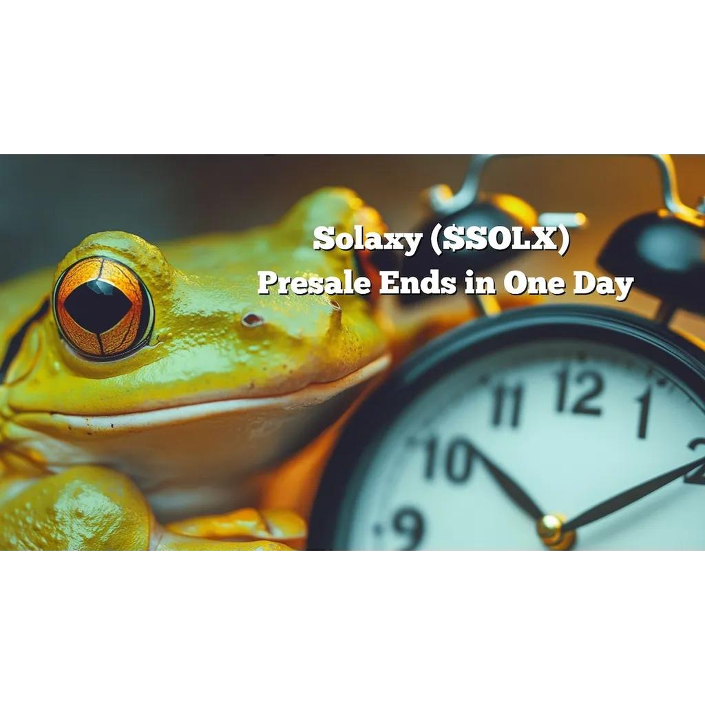Solaxy Presale Ends in One Day as Whales Buy 5K in $SOLX Solaxy Presale Ends in One Day as Whales Buy 5K in $SOLX