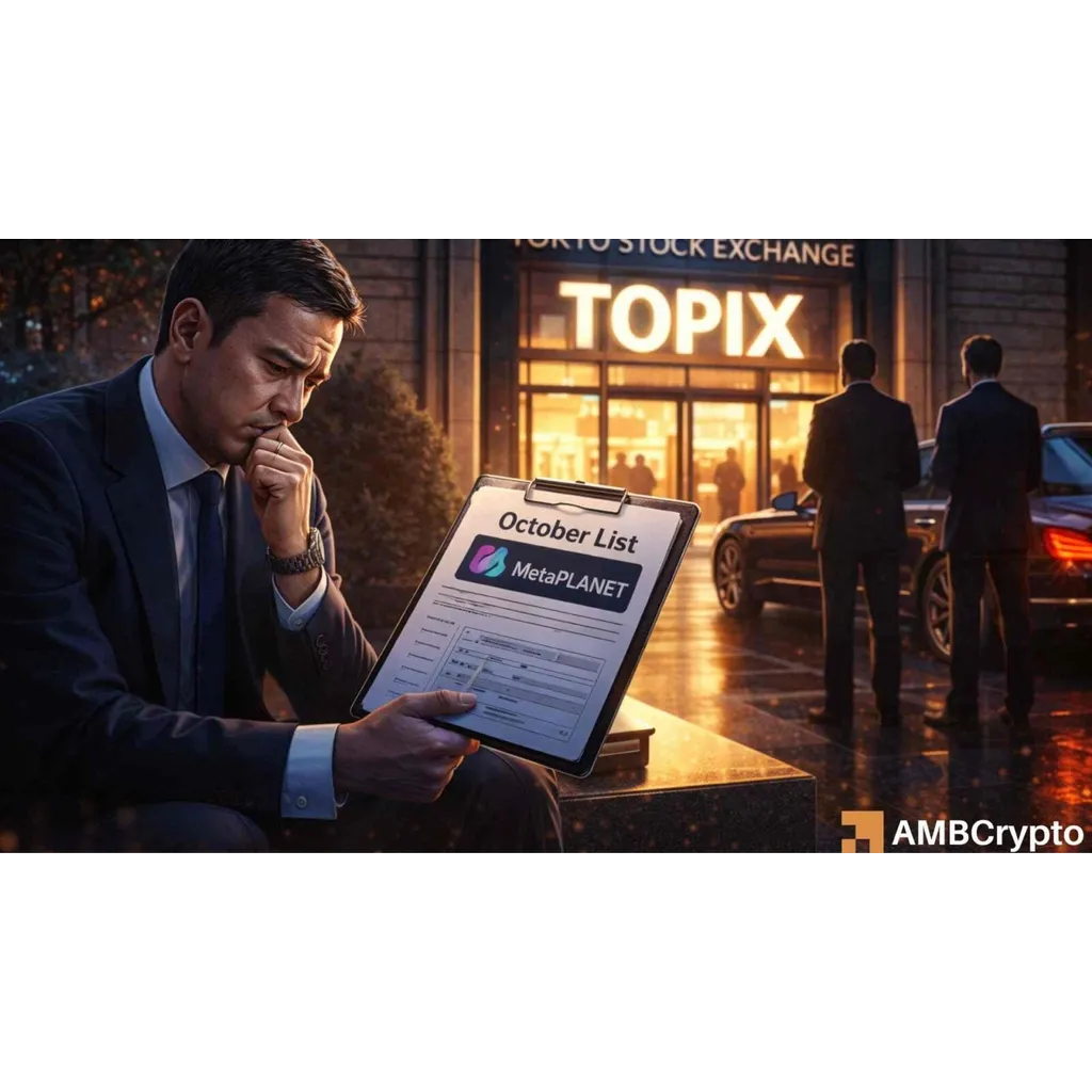 Metaplanet’s October TOPIX entry at risk? Inside JPX’s crypto crackdown Metaplanet’s October TOPIX entry at risk? Inside JPX’s crypto crackdown