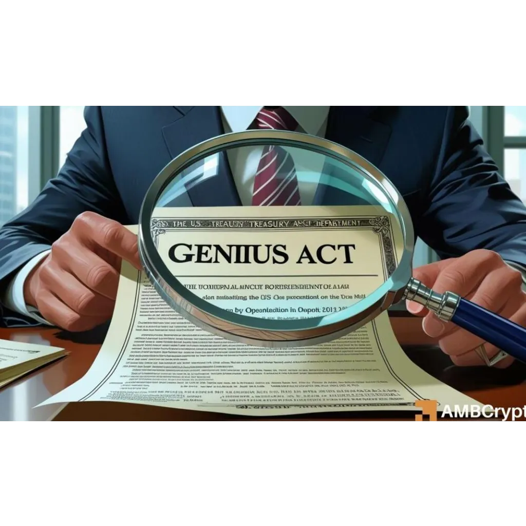 GENIUS Act directs U.S. Treasury to collect public input on stablecoin monitoring tools for 60 days GENIUS Act directs U.S. Treasury to collect public input on stablecoin monitoring tools for 60 days