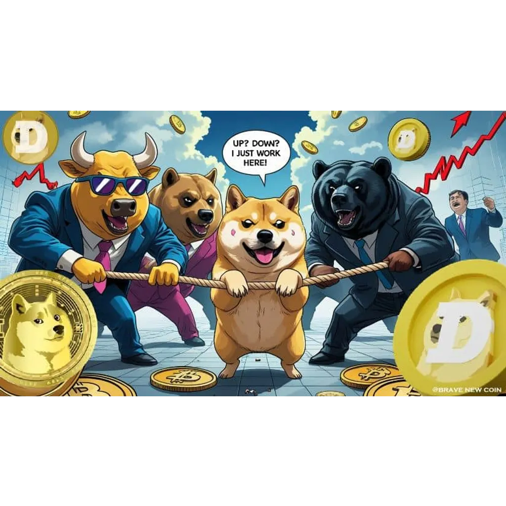 Dogecoin Price Prediction: DOGE Shows Mixed Signals as Analysts Brace for a Volatile Week Ahead – Brave New Coin Dogecoin Price Prediction: DOGE Shows Mixed Signals as Analysts Brace for a Volatile Week Ahead – Brave New Coin