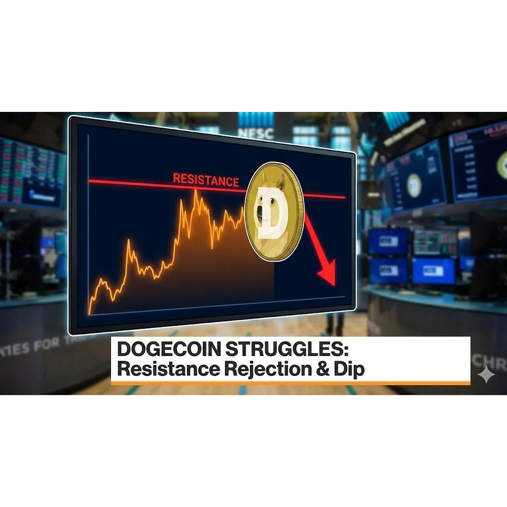 Dogecoin (DOGE) Meets Resistance and Hesitates, Market Tone Changes Dogecoin (DOGE) Meets Resistance and Hesitates, Market Tone Changes
