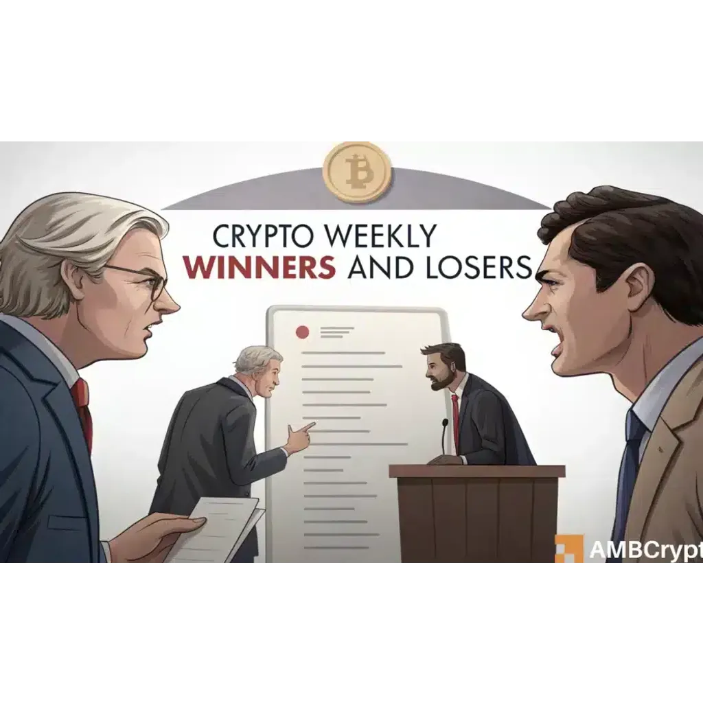 Crypto market weekly winners and losers include PUMP ZEC PI CRO Crypto market weekly winners and losers include PUMP ZEC PI CRO