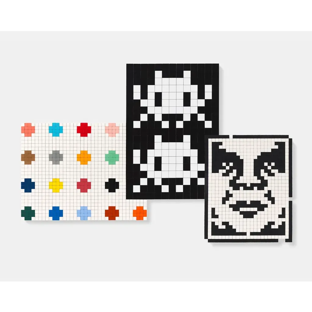 Shepard Fairey Damien Hirst and Invader collaborate for Newport Street Gallery exhibition Shepard Fairey Damien Hirst and Invader collaborate for Newport Street Gallery exhibition
