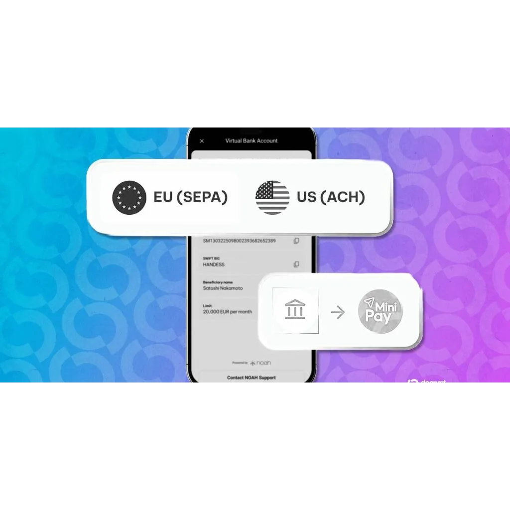 MiniPay attracts freelancers with stablecoin-supported virtual dollar and euro accounts MiniPay attracts freelancers with stablecoin-supported virtual dollar and euro accounts