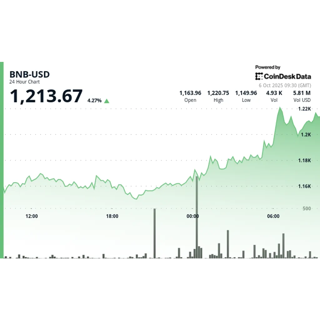 BNB price exceeds 00 as chain activity and institutional demand increase BNB price exceeds 00 as chain activity and institutional demand increase