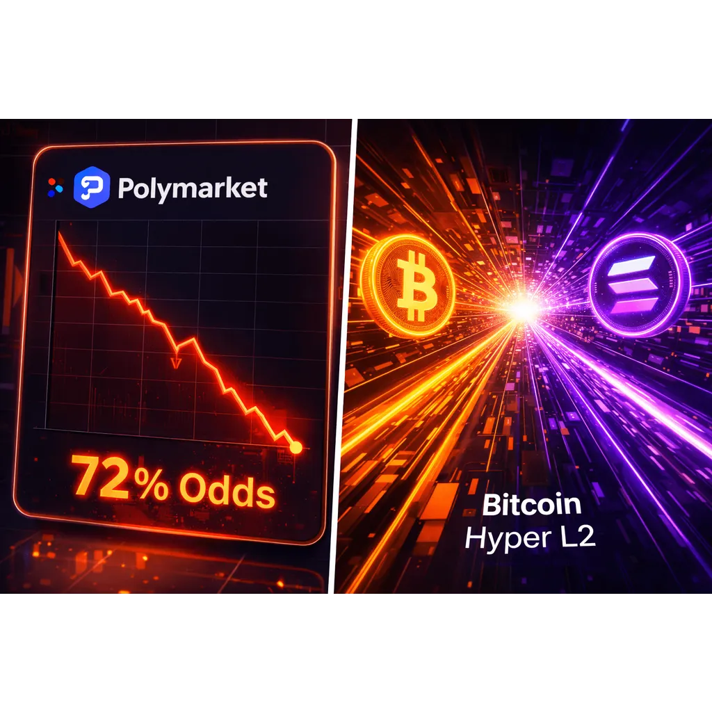 Polymarket Odds of a K Bitcoin Sit at 72%, as $HYPER Booms Polymarket Odds of a K Bitcoin Sit at 72%, as $HYPER Booms