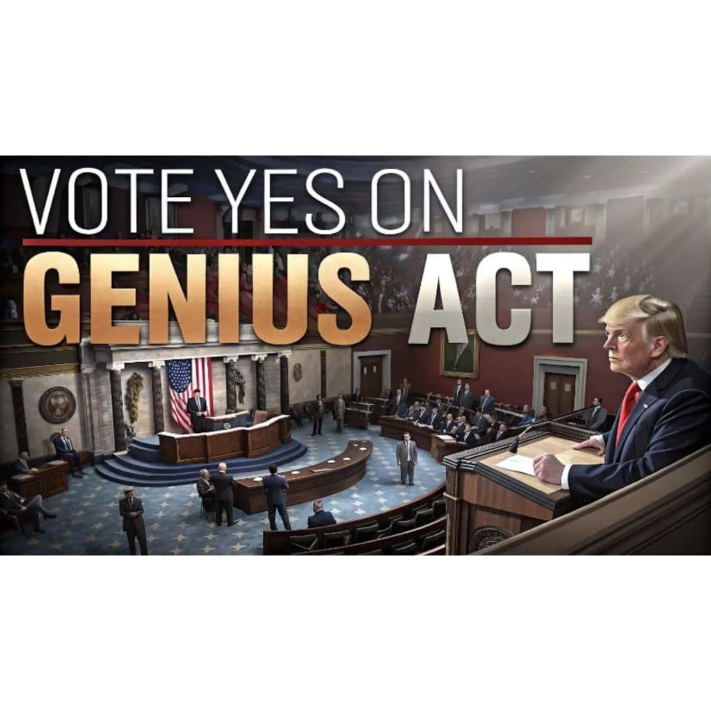 Trump Pushes Republicans to Vote For GENIUS Act During “Crypto Week” – Brave New Coin Trump Pushes Republicans to Vote For GENIUS Act During “Crypto Week” – Brave New Coin