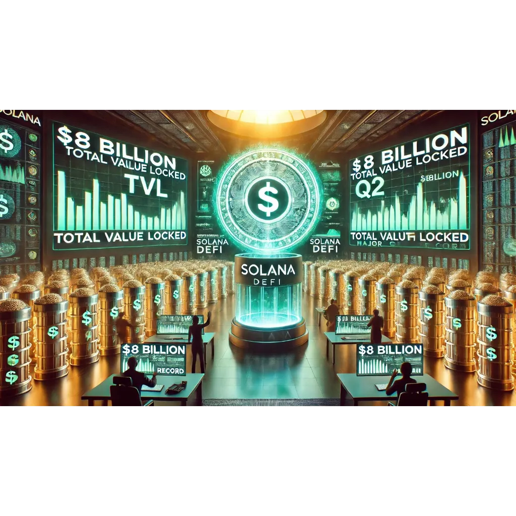 Solana DeFi TVL hits billion record in Q2 2024 Solana DeFi TVL hits billion record in Q2 2024
