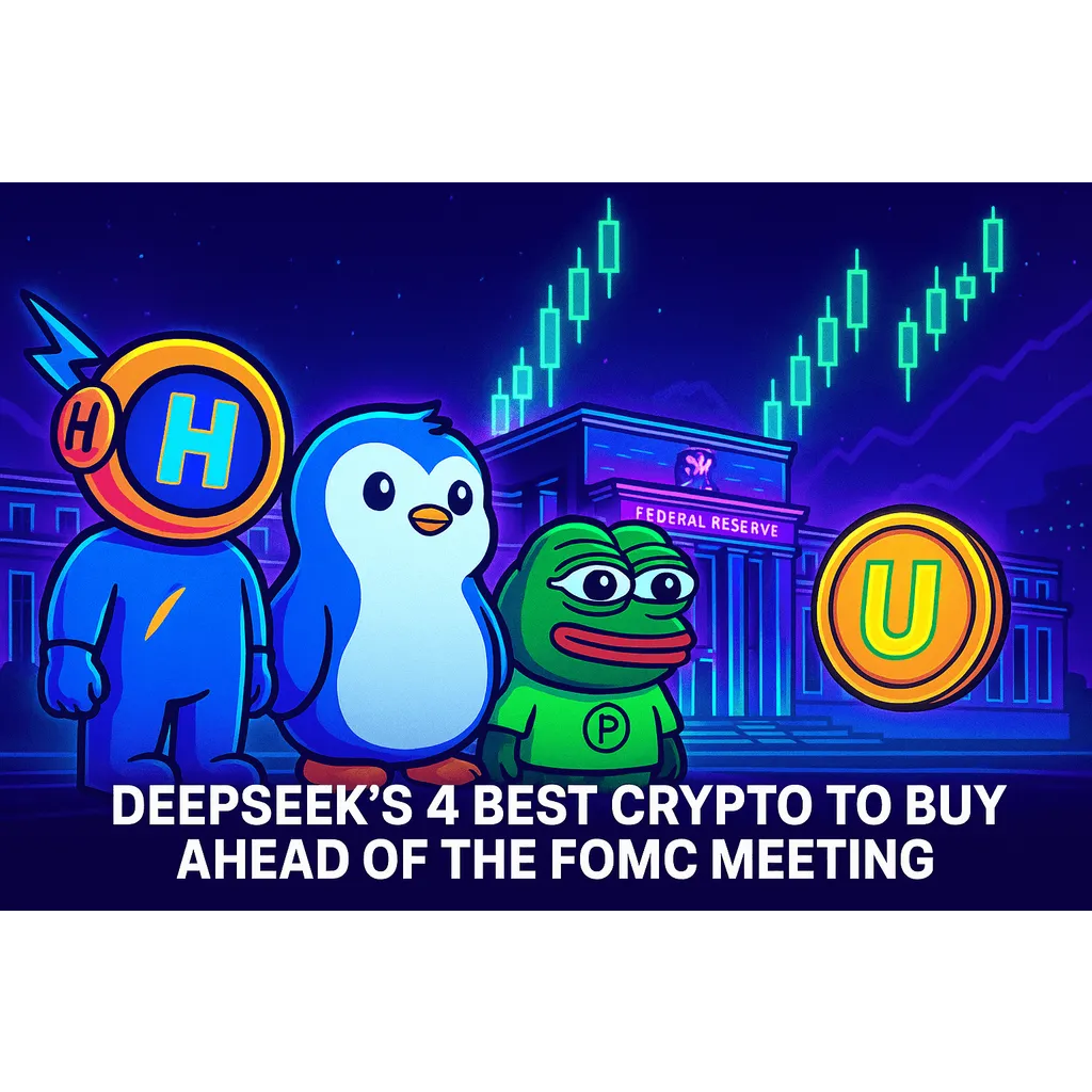 Deepseek recommends four cryptocurrencies before FOMC meeting Deepseek recommends four cryptocurrencies before FOMC meeting