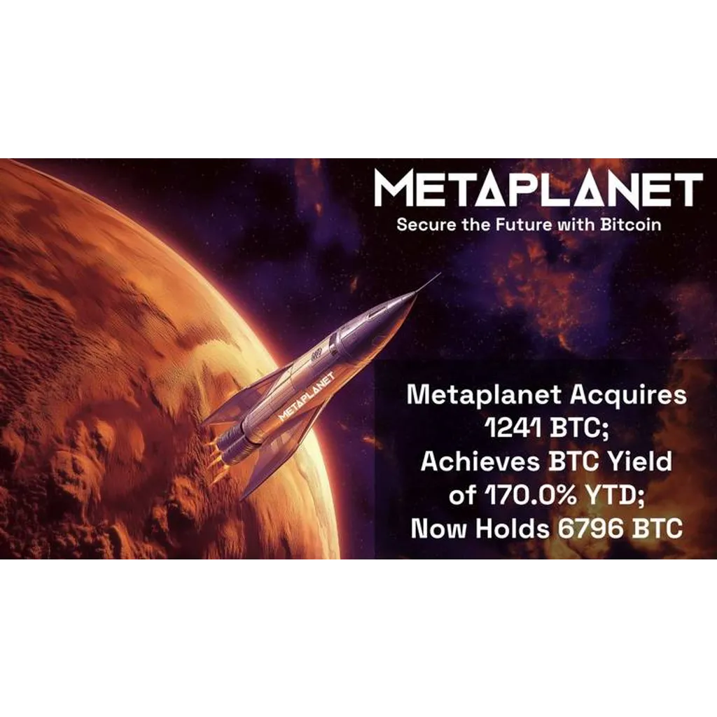 Metaplanet now holds 6,796 BTC, surpassing El… Metaplanet now holds 6,796 BTC, surpassing El…