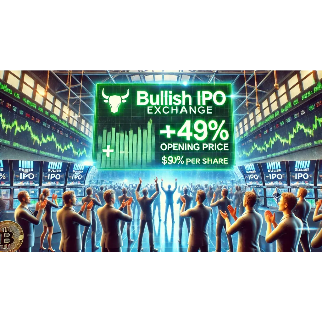 Bullish crypto exchange IPO raises .5B as shares surge 143% to Bullish crypto exchange IPO raises .5B as shares surge 143% to