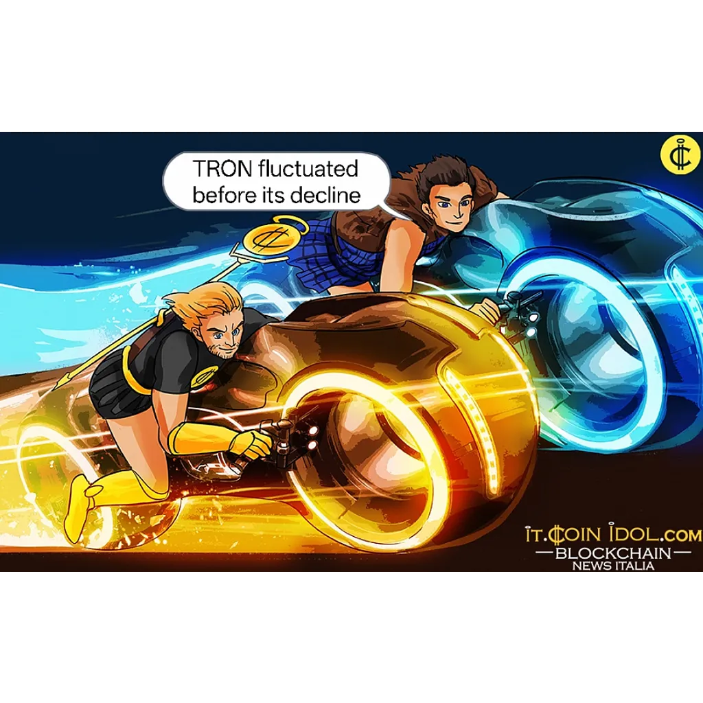 TRON falls but holds above alt= TRON falls but holds above alt=
