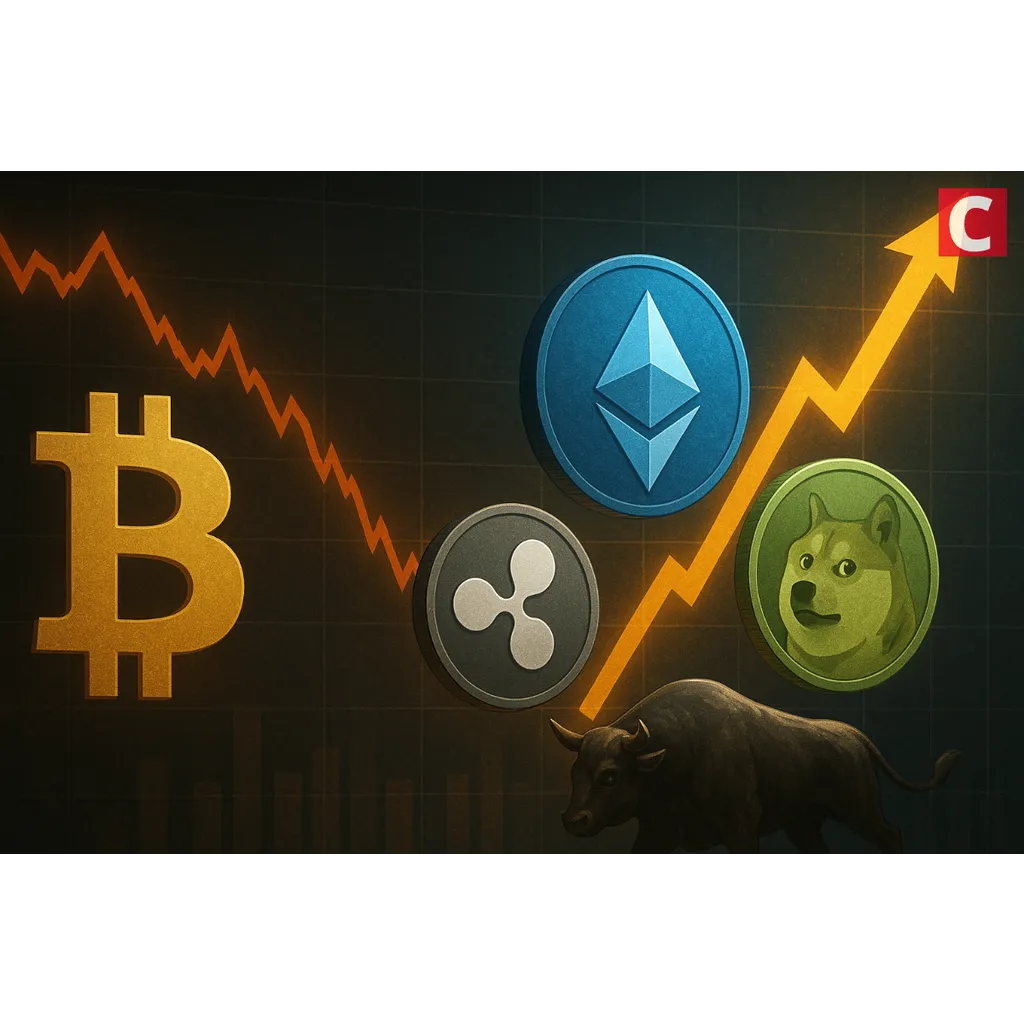 Altcoins like ETH, XRP, and DOGE surge as Bitcoin’s… Altcoins like ETH, XRP, and DOGE surge as Bitcoin’s…