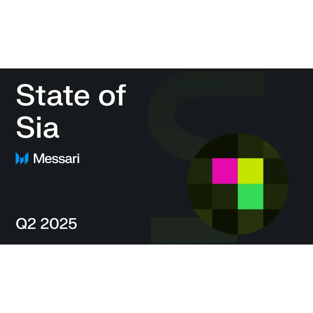 Sia Network Releases Second Quarter 2025 Performance and Development Report Sia Network Releases Second Quarter 2025 Performance and Development Report
