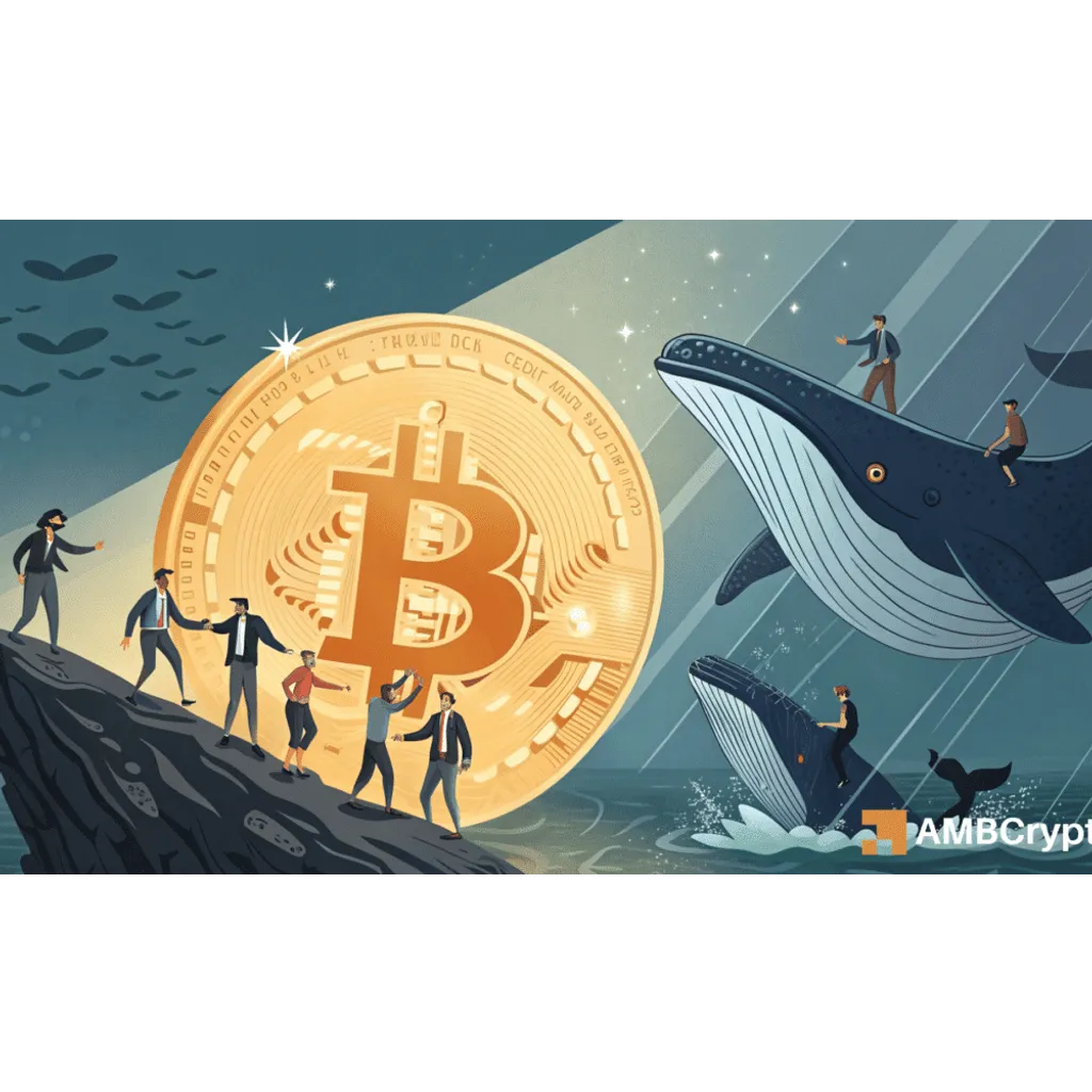 Bitcoin whale inflows fell 40% to B, while retail… Bitcoin whale inflows fell 40% to B, while retail…