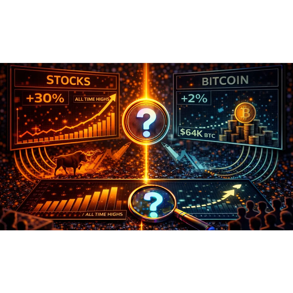 Stocks Are At All-Time Highs, Bitcoin Is Lagging: Is BTC Late To The Rally? Stocks Are At All-Time Highs, Bitcoin Is Lagging: Is BTC Late To The Rally?