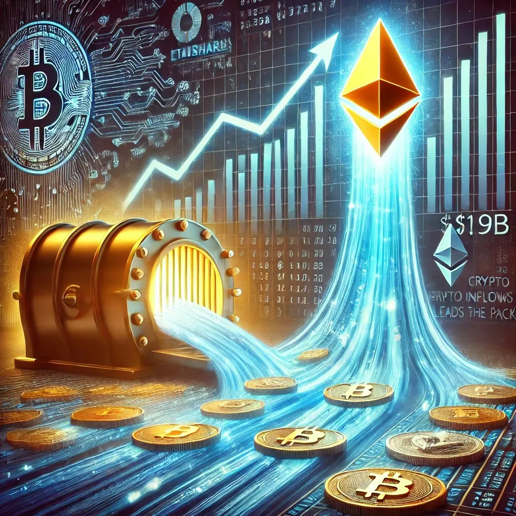 CoinShares: .9B Crypto Inflows, Ethereum Leads CoinShares: .9B Crypto Inflows, Ethereum Leads