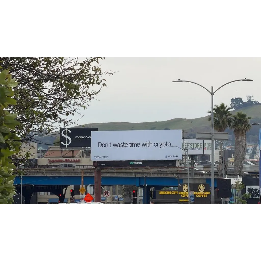 Here is what Solana Foundation’s cryptic ‘Don’t waste time with crypto’ ad really means Here is what Solana Foundation’s cryptic ‘Don’t waste time with crypto’ ad really means