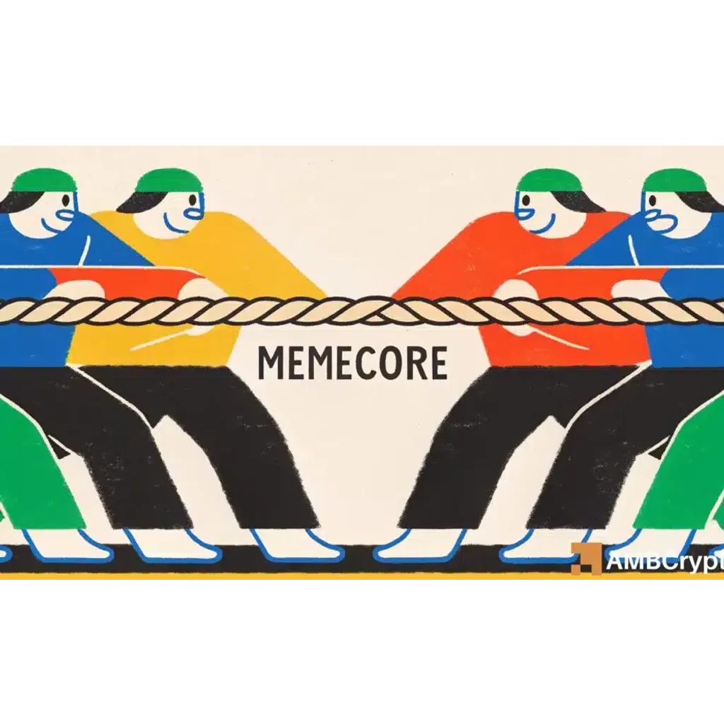 MemeCore’s 12% rally tests alt= MemeCore’s 12% rally tests alt=