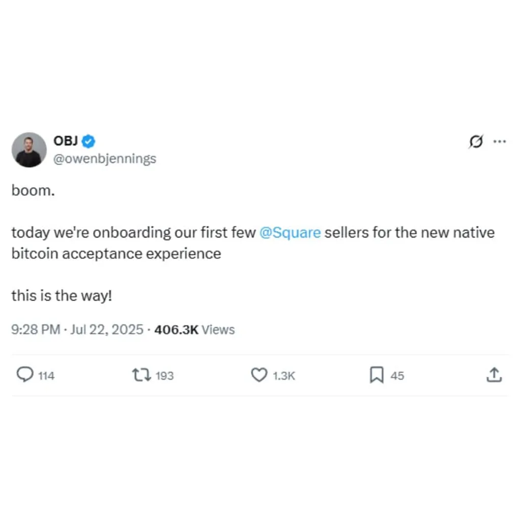 Square Launches Bitcoin Payments for Merchants, Targeting 4 Million Sellers by 2026 – Brave New Coin Square Launches Bitcoin Payments for Merchants, Targeting 4 Million Sellers by 2026 – Brave New Coin
