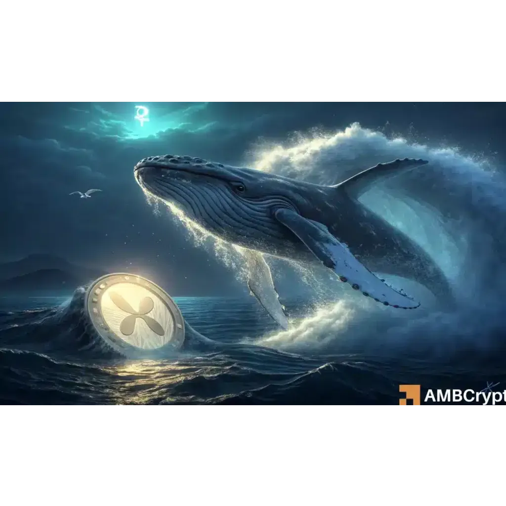 XRP hits amid B whale sell-off XRP hits amid B whale sell-off