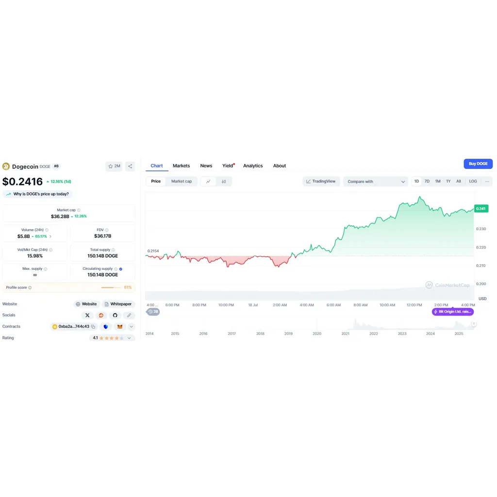Dogecoin breaks seven-month downtrend with 12.48 % price spike – CoinJournal Dogecoin breaks seven-month downtrend with 12.48 % price spike – CoinJournal