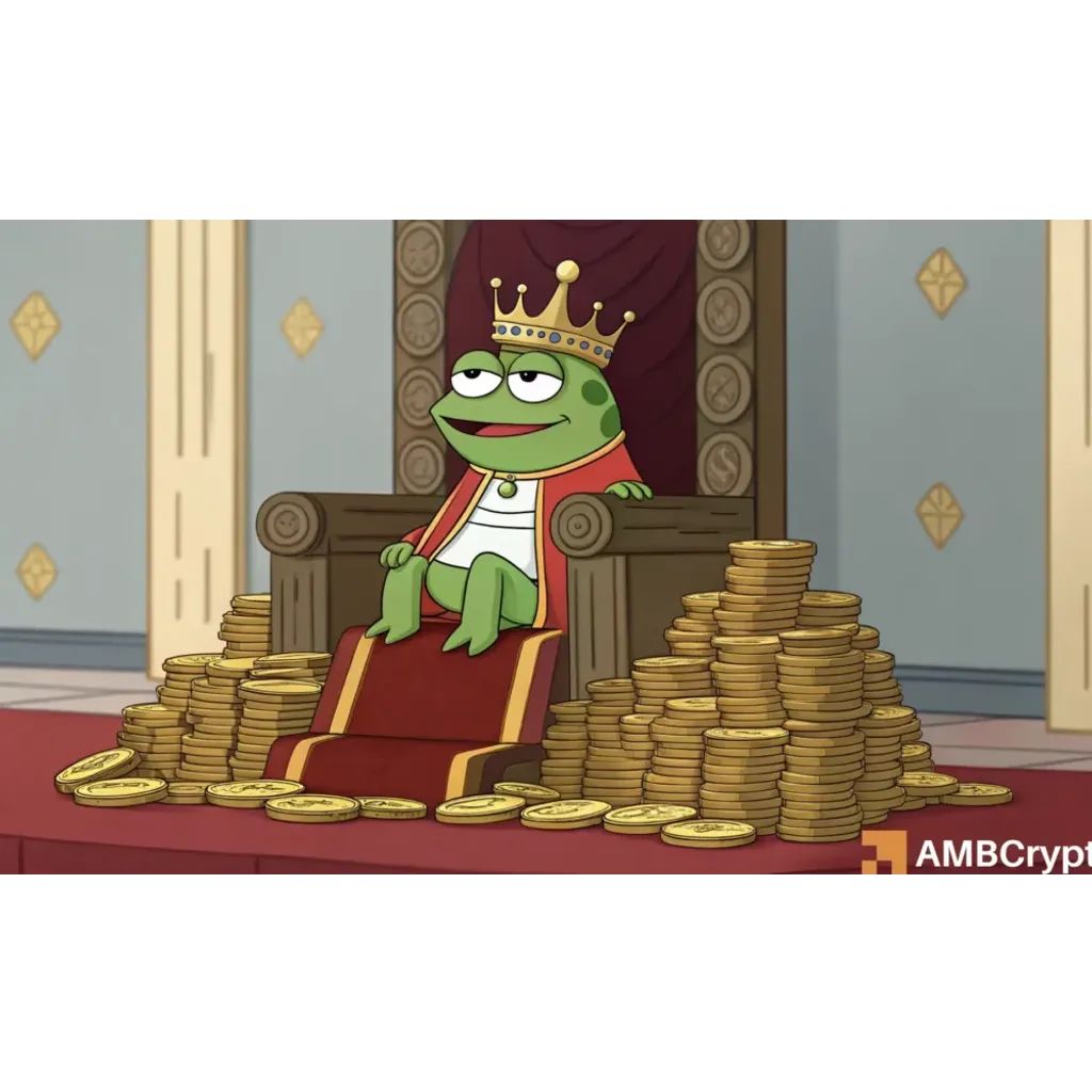 PEPE’s price surged 87%, but increased… PEPE’s price surged 87%, but increased…