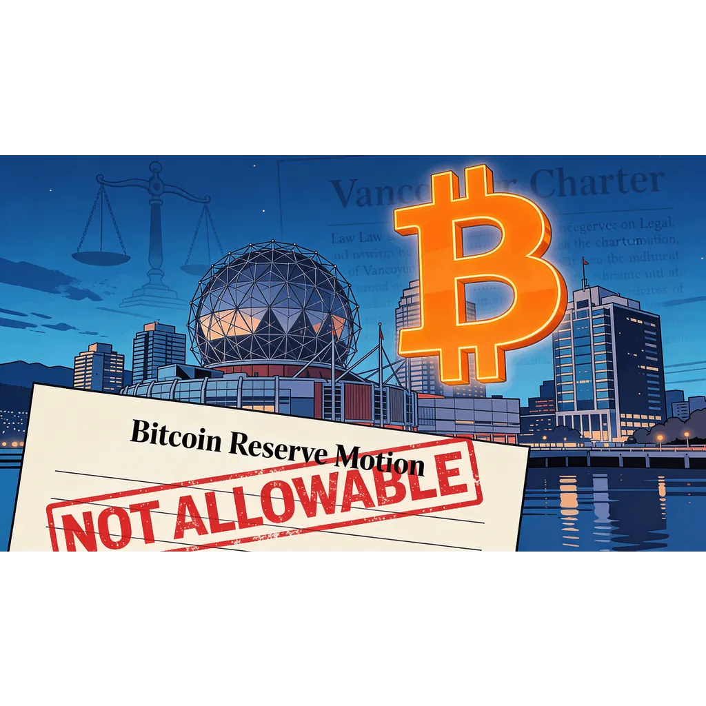 Vancouver Mayor’s Bitcoin Reserve Dream Hits Legal Wall Vancouver Mayor’s Bitcoin Reserve Dream Hits Legal Wall