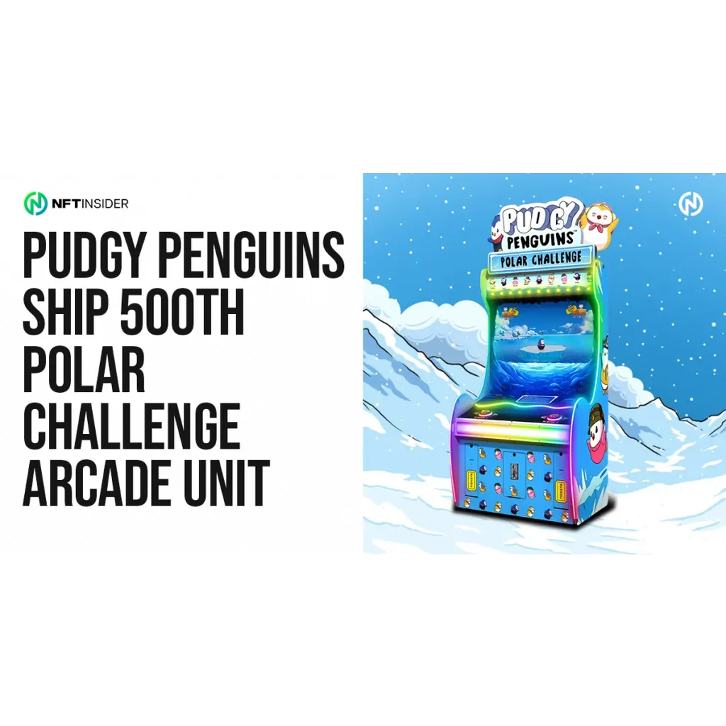 Pudgy Penguins Ship 500th Polar Challenge Arcade Machine Pudgy Penguins Ship 500th Polar Challenge Arcade Machine