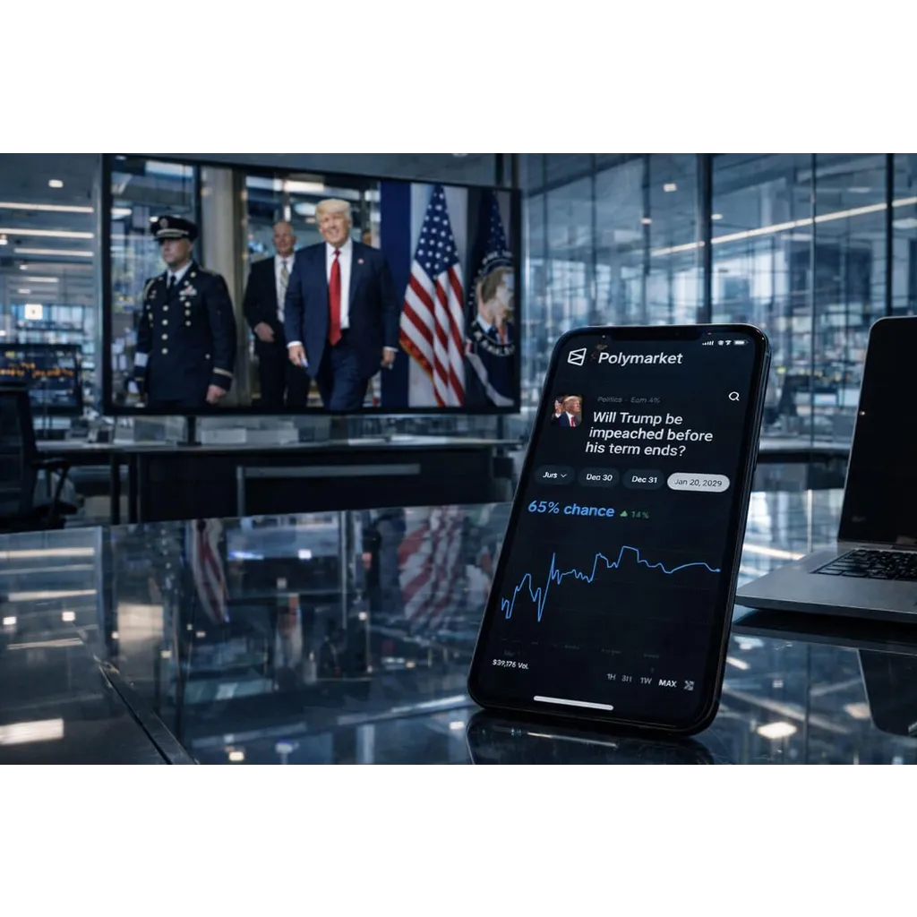 Bitcoin rebounds as oil cools but Trump impeachment odds show markets still on edge Bitcoin rebounds as oil cools but Trump impeachment odds show markets still on edge